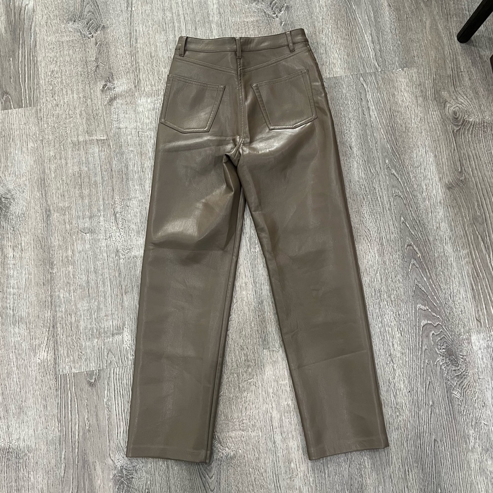 NWOT Wilfred Melina Leather pant (BROWN) - Picture 3 of 6